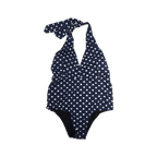 Navy Dotted One-Piece