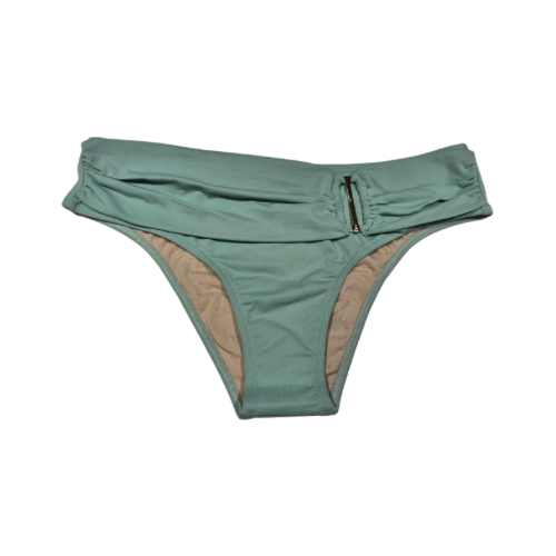 High Waisted Bikini Bottom with Gold Buckle