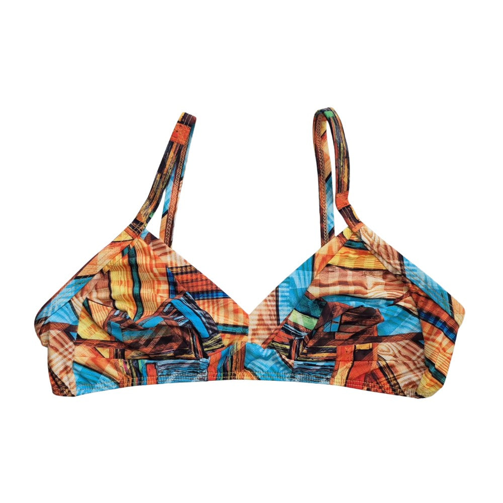 Fixed Strap V-Neck Top