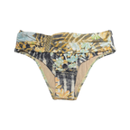 High Waisted Bikini Bottom with Gold Buckle