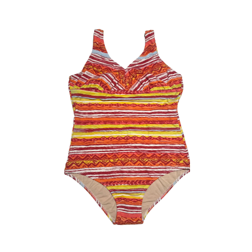 Tonal Scroll Pattern One-Piece