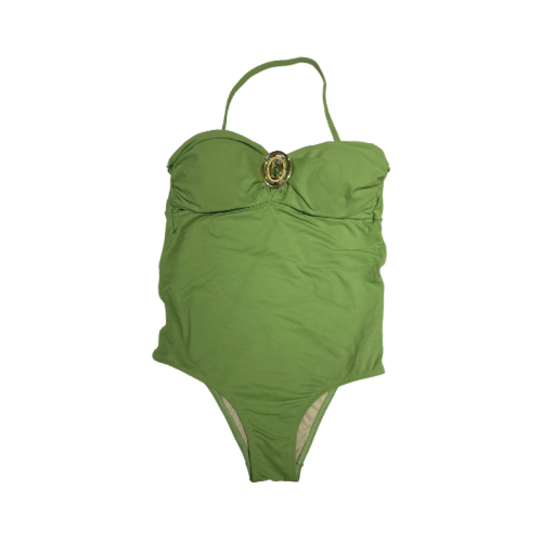 Olive Green O-Ring Detail One-Piece
