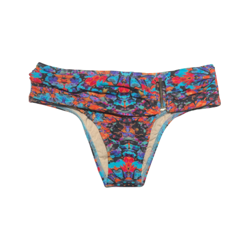 High Waisted Bikini Bottom with Gold Buckle