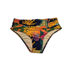 High Waisted Bikini Bottom with Gold Buckle