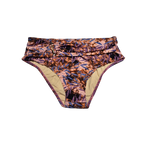 High Waisted Bikini Bottom with Gold Buckle