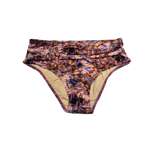 High Waisted Bikini Bottom with Gold Buckle