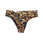 High Waisted Bikini Bottom with Gold Buckle