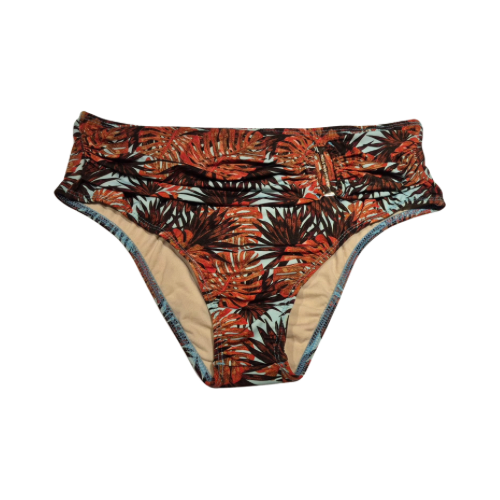 High Waisted Bikini Bottom with Gold Buckle