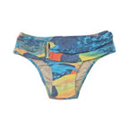 High Waisted Bikini Bottom with Gold Buckle