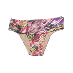 High Waisted Bikini Bottom with Gold Buckle