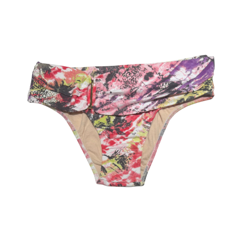 High Waisted Bikini Bottom with Gold Buckle