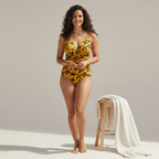 Mustard Floral One-Piece